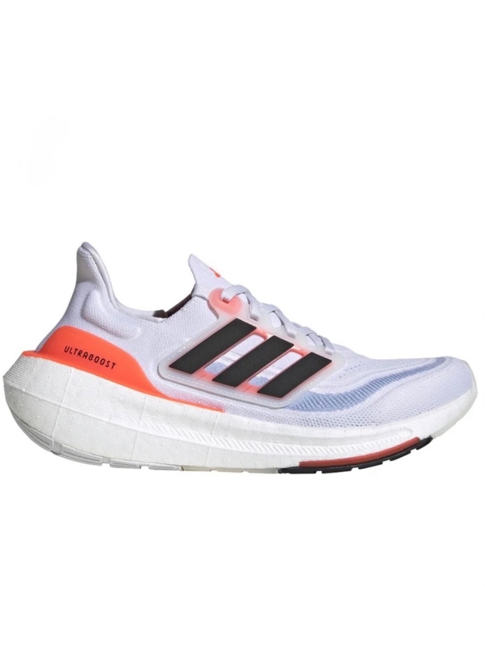 Adidas UltraBoost Light Men’s Sneakers 👟 White/Black/Solar Red Size: 9 US